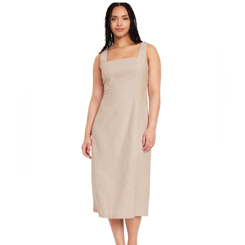 Old Navy Classic Summer Linen Midi Dress